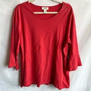 Style & Co. coral bell sleeve tunic, size XL